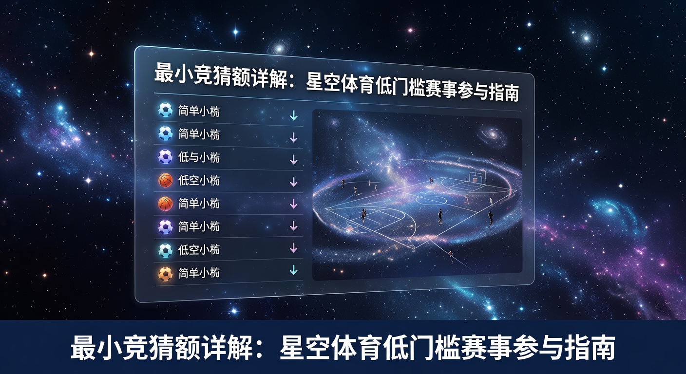 最小投注指南：体育赛事竞猜新手入门