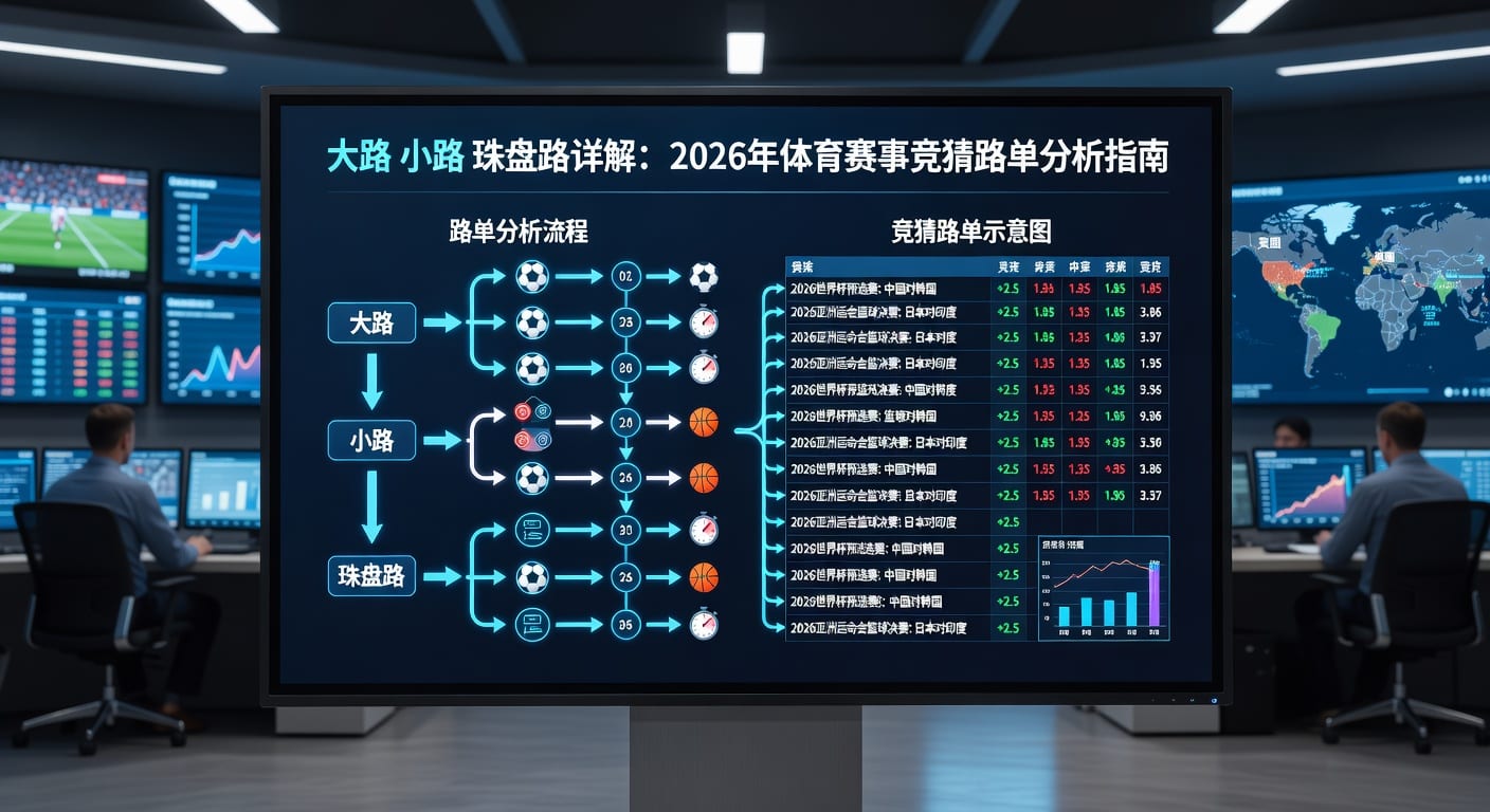 大路小路珠盘路详解：赛事竞猜走势分析指南