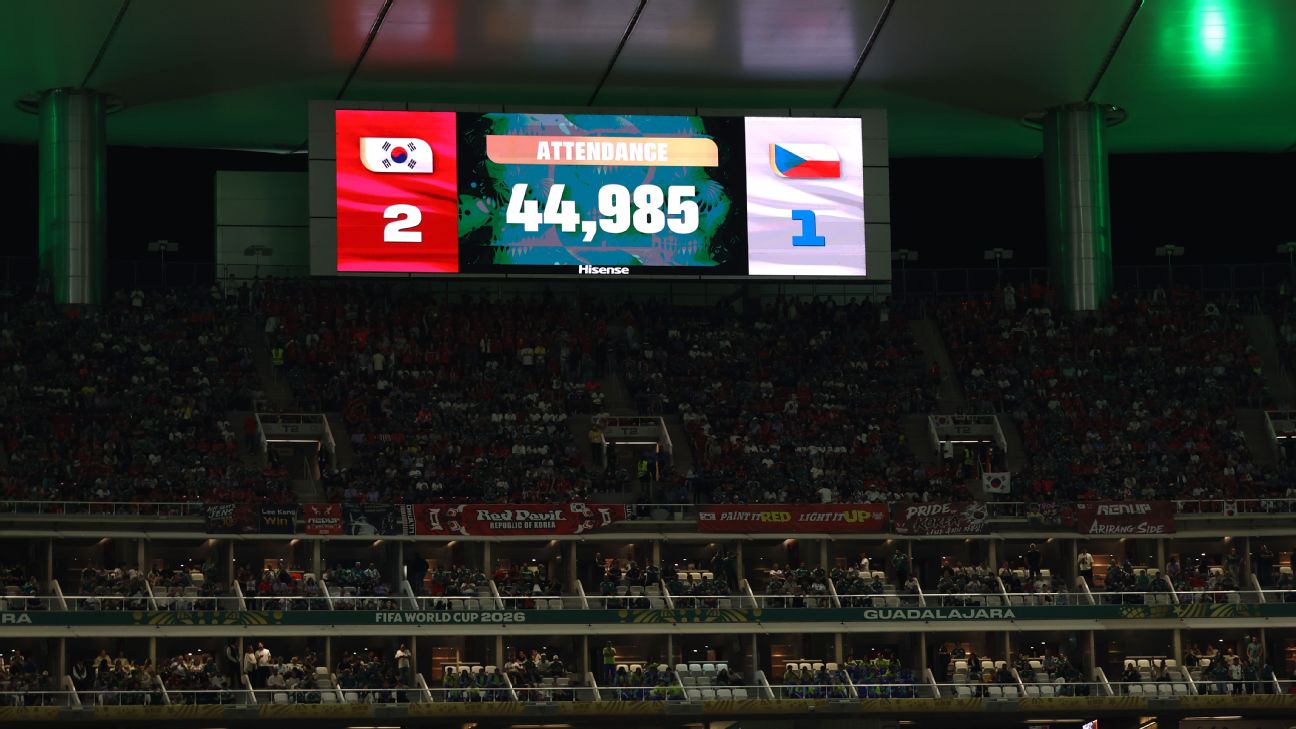 FIFA为4.4万人数据辩护：南韩捷克战空座位风波引争议